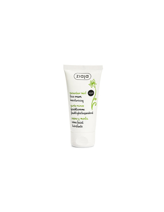 PEPINO Y MENTA Crema facial hidratante para piel mixta ultralijera - Ziaja