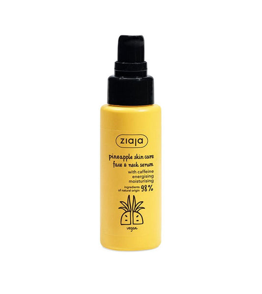 Pineapple Skin Care - Sérum para rostro y cuello con cafeína - Ziaja